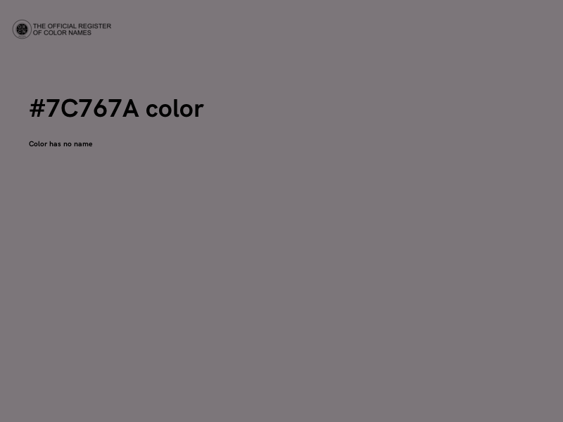 #7C767A color image