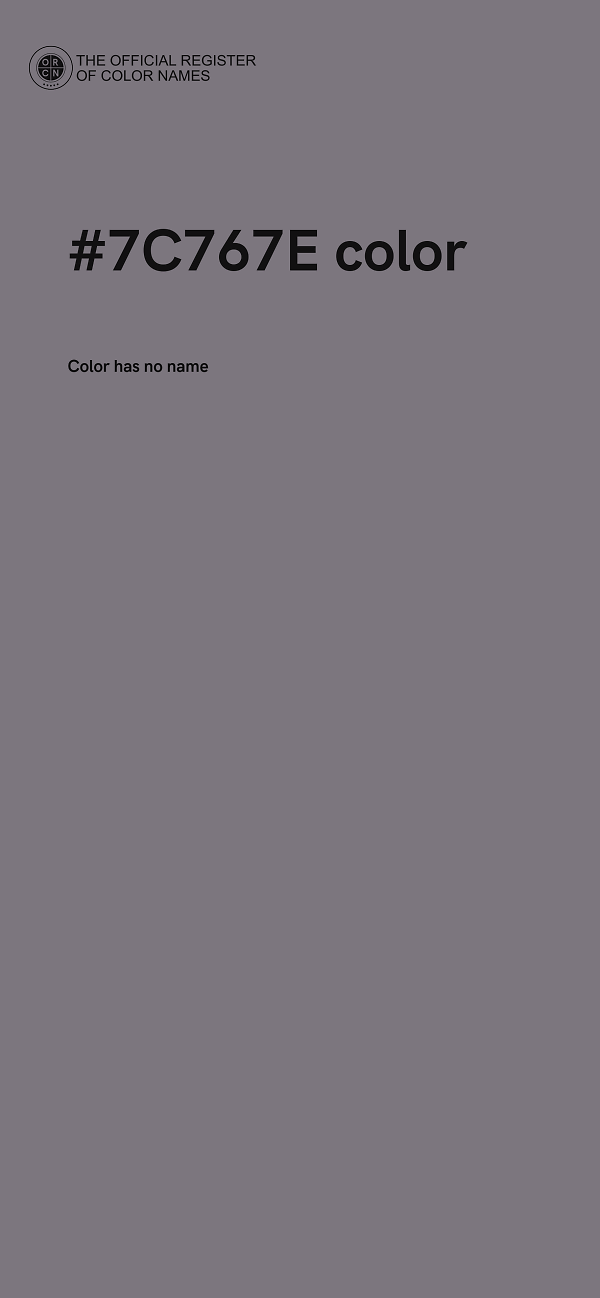 #7C767E color image