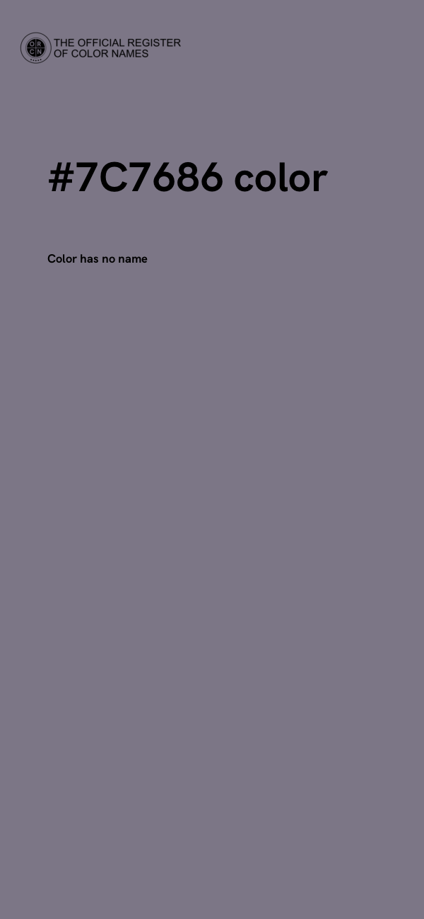 #7C7686 color image