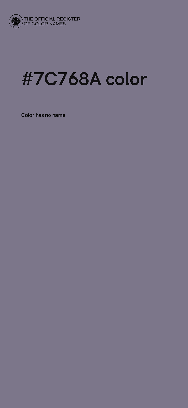 #7C768A color image