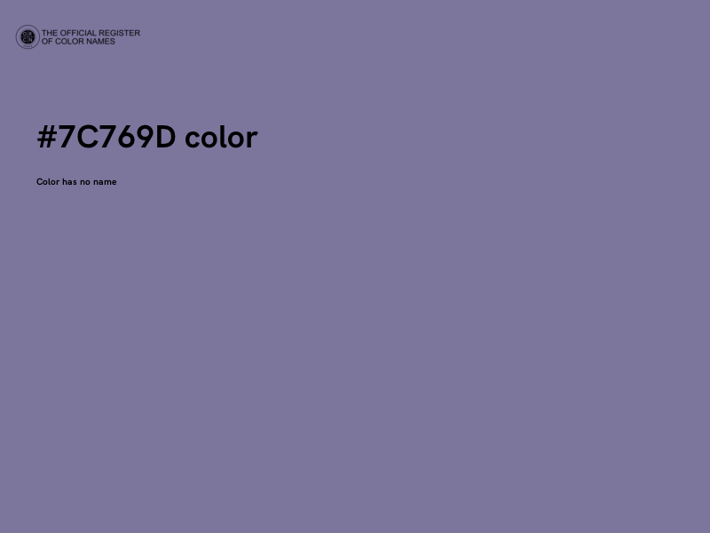 #7C769D color image