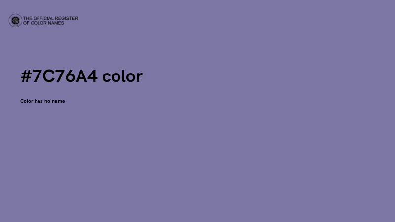 #7C76A4 color image