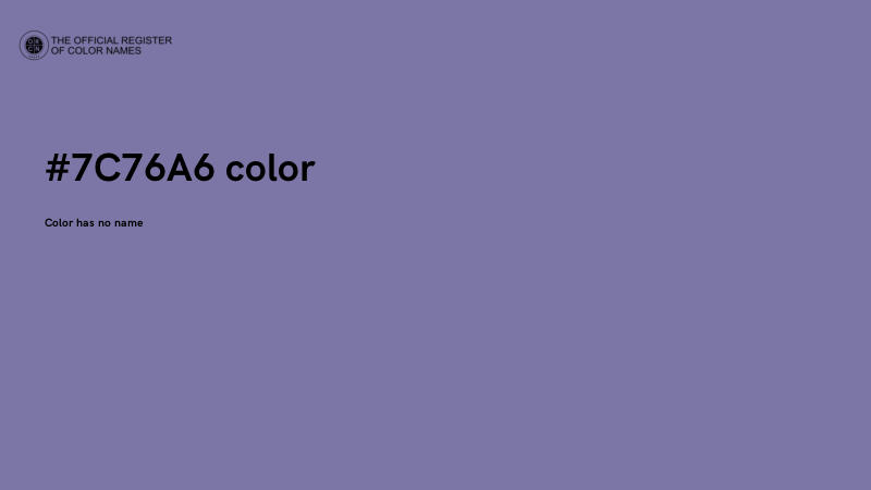 #7C76A6 color image