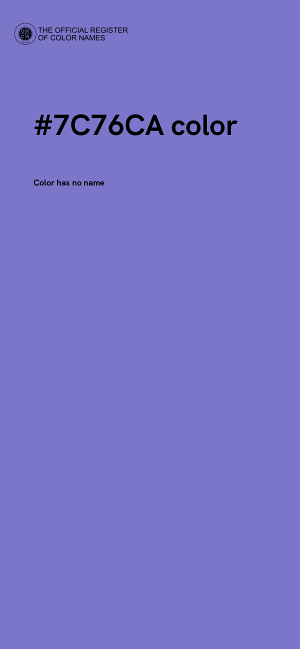 #7C76CA color image