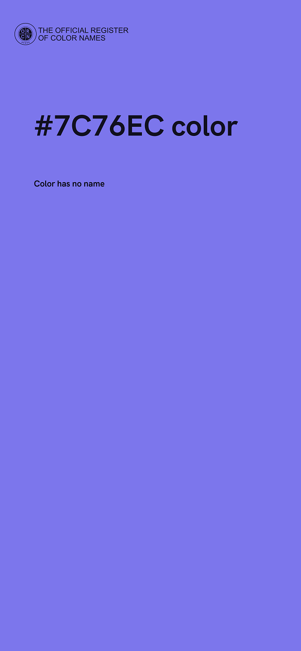 #7C76EC color image