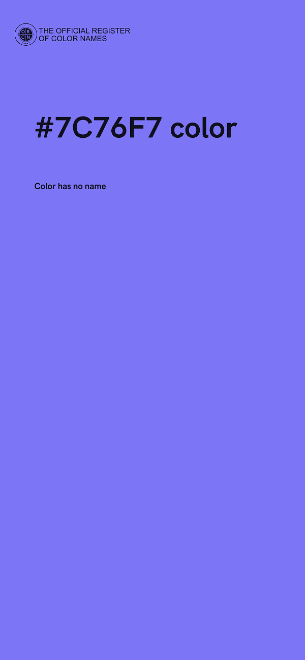 #7C76F7 color image