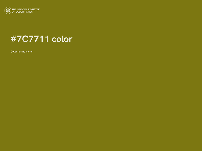 #7C7711 color image