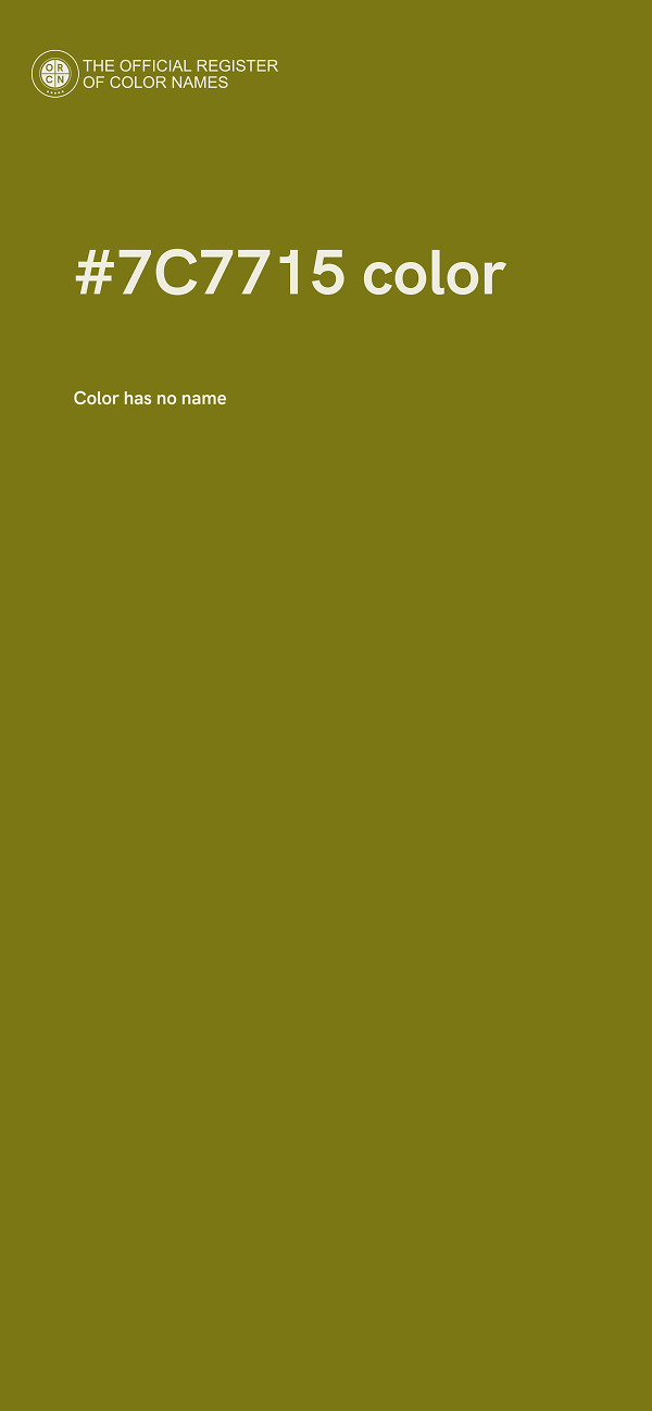 #7C7715 color image