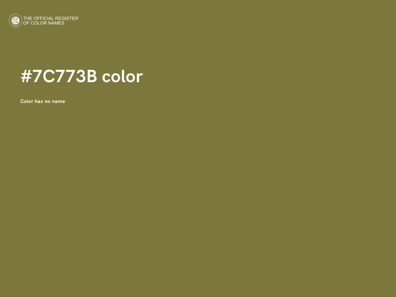 #7C773B color image