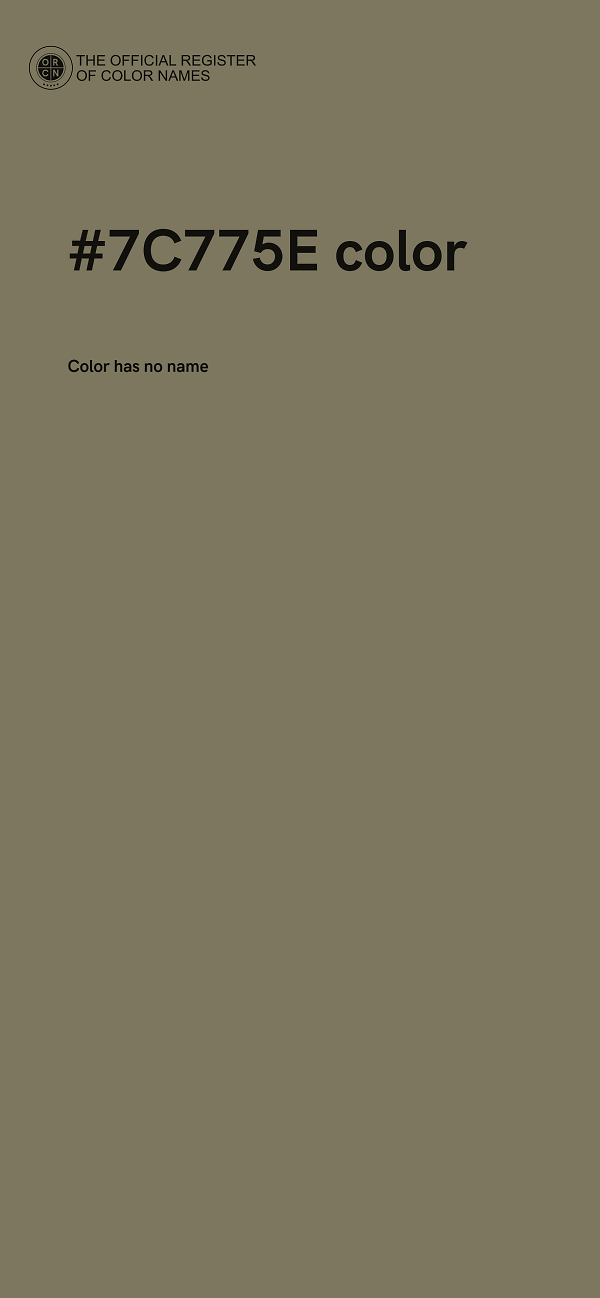 #7C775E color image