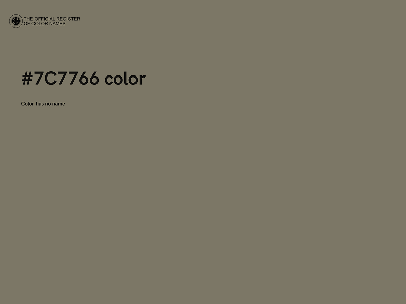 #7C7766 color image