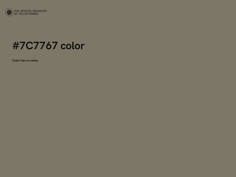 #7C7767 color image