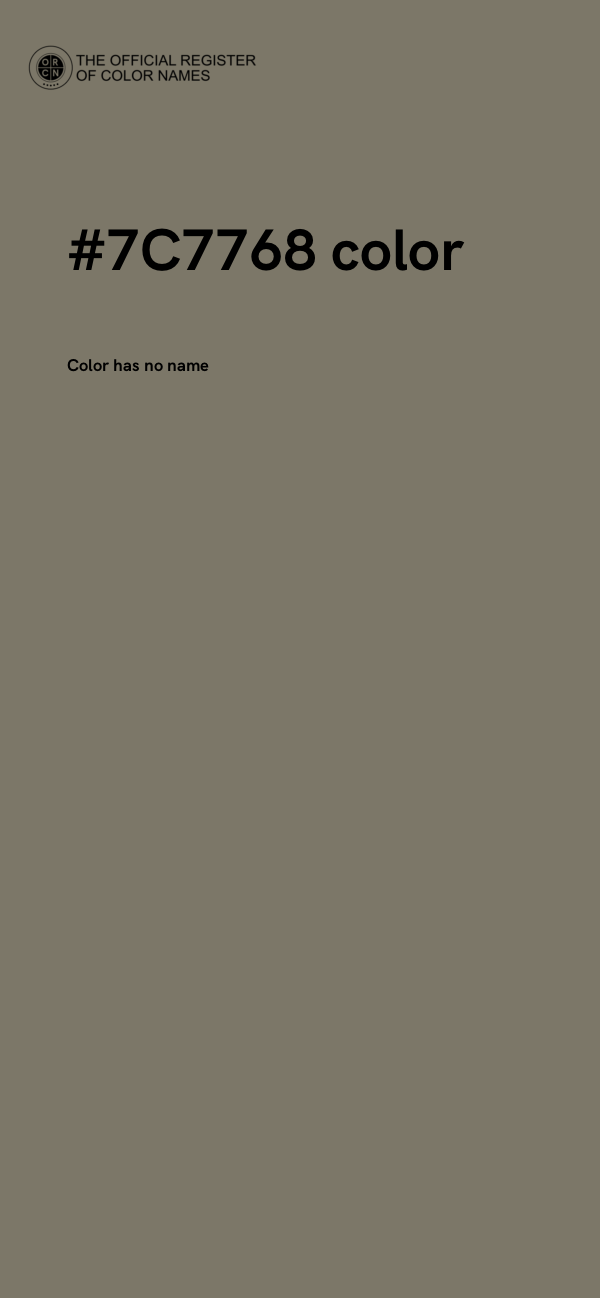 #7C7768 color image