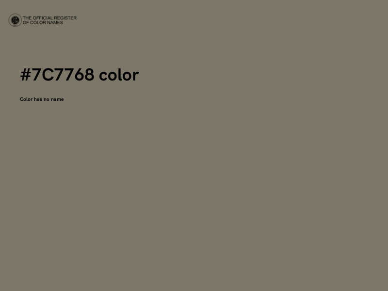 #7C7768 color image