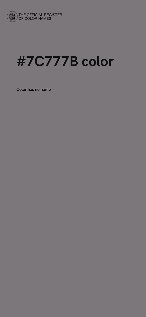 #7C777B color image