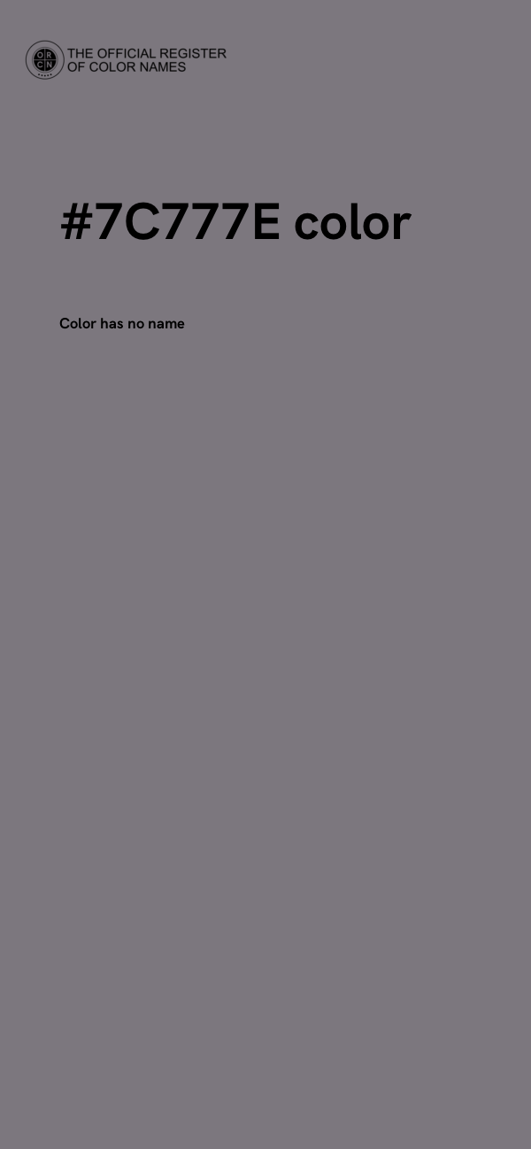 #7C777E color image