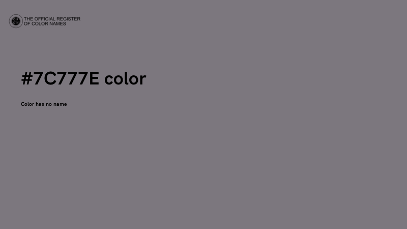 #7C777E color image
