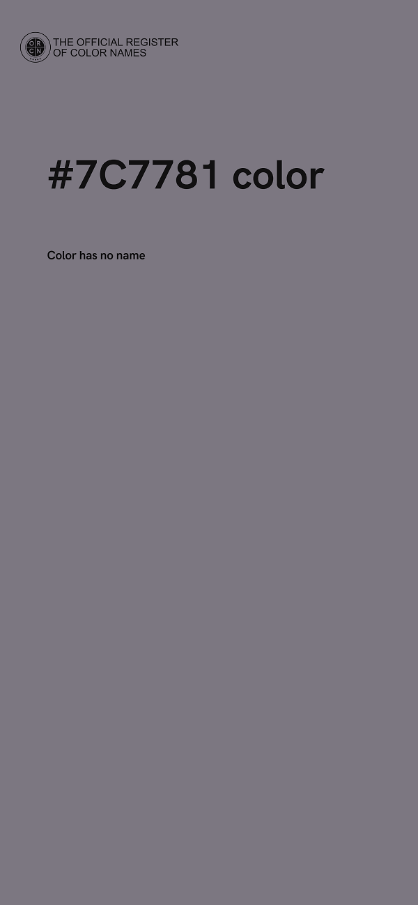 #7C7781 color image
