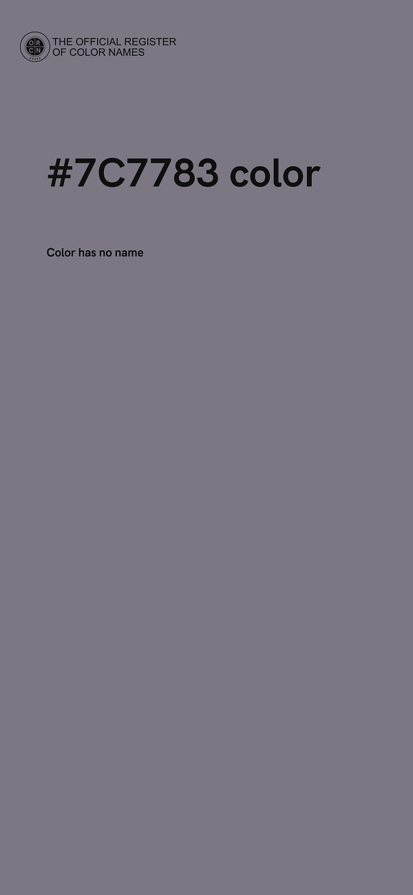 #7C7783 color image