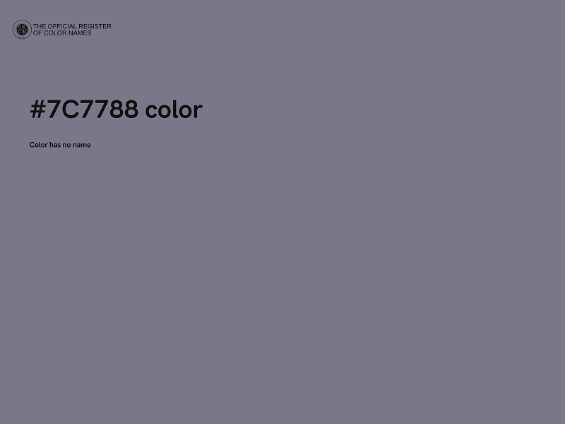 #7C7788 color image