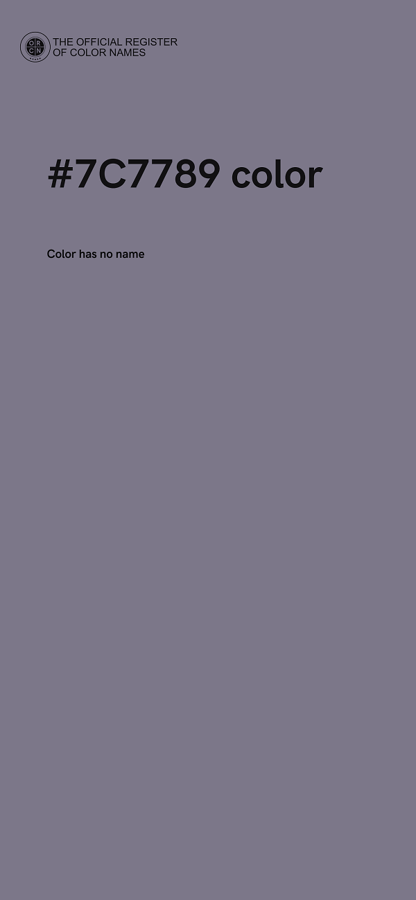 #7C7789 color image