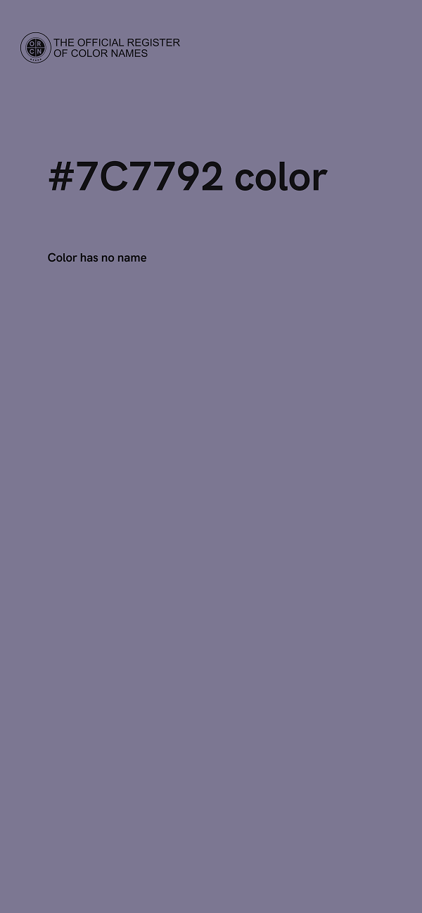 #7C7792 color image