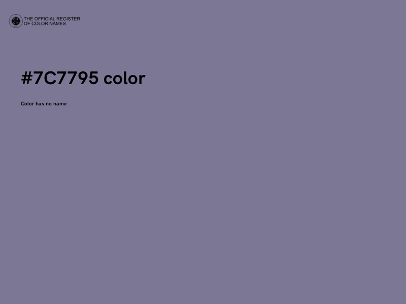 #7C7795 color image