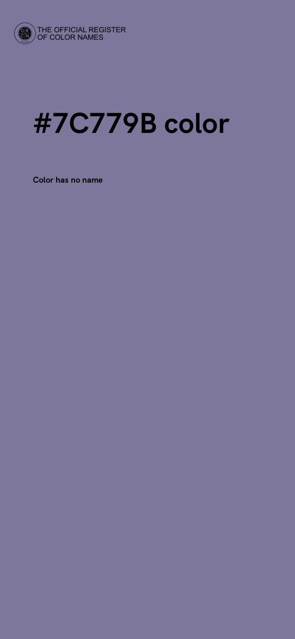 #7C779B color image