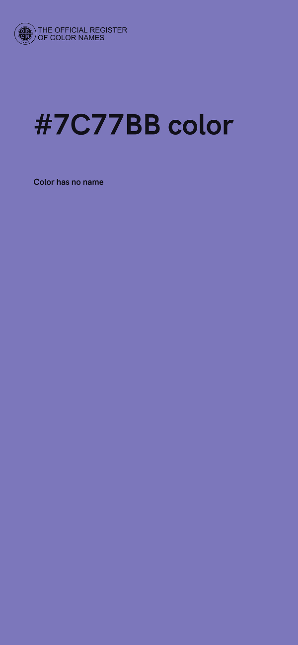 #7C77BB color image