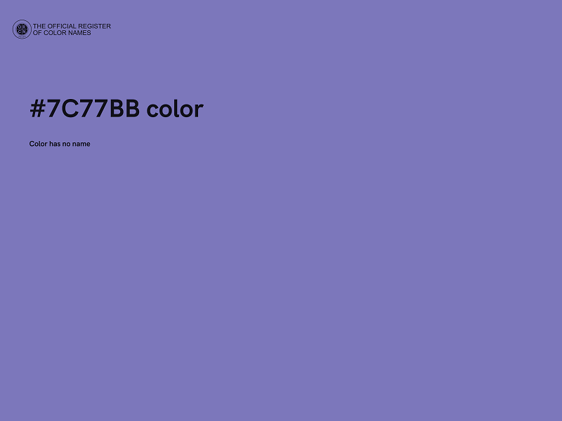 #7C77BB color image