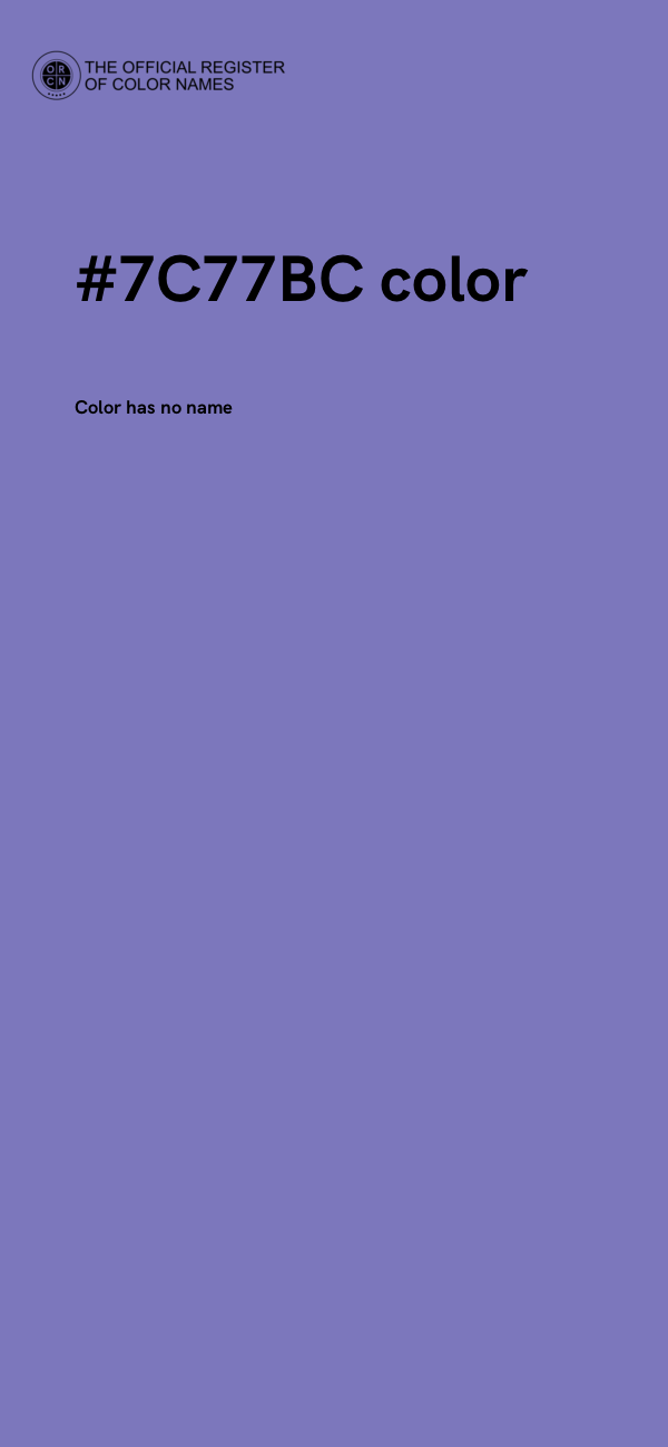 #7C77BC color image