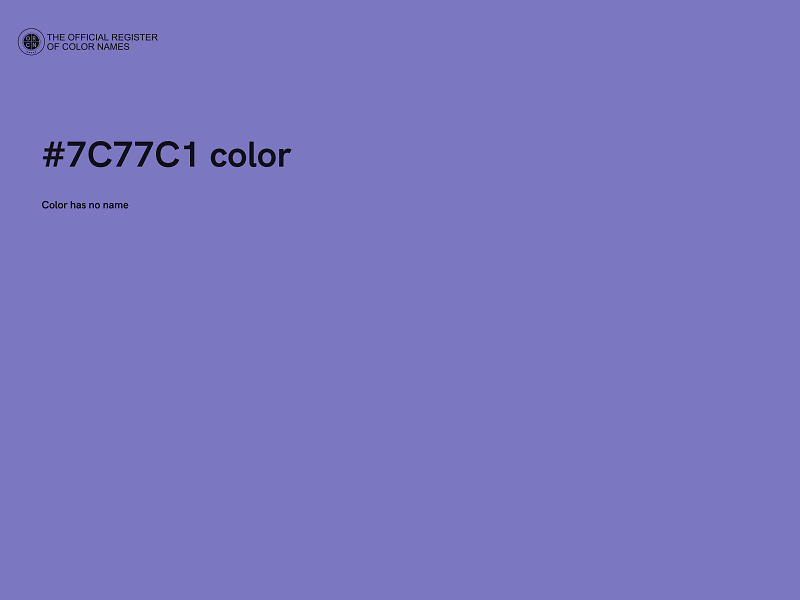 #7C77C1 color image