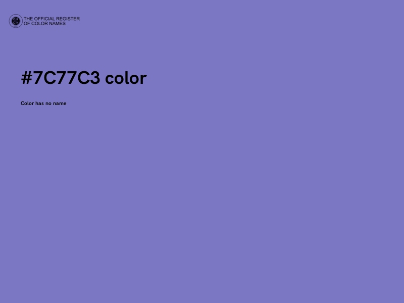 #7C77C3 color image