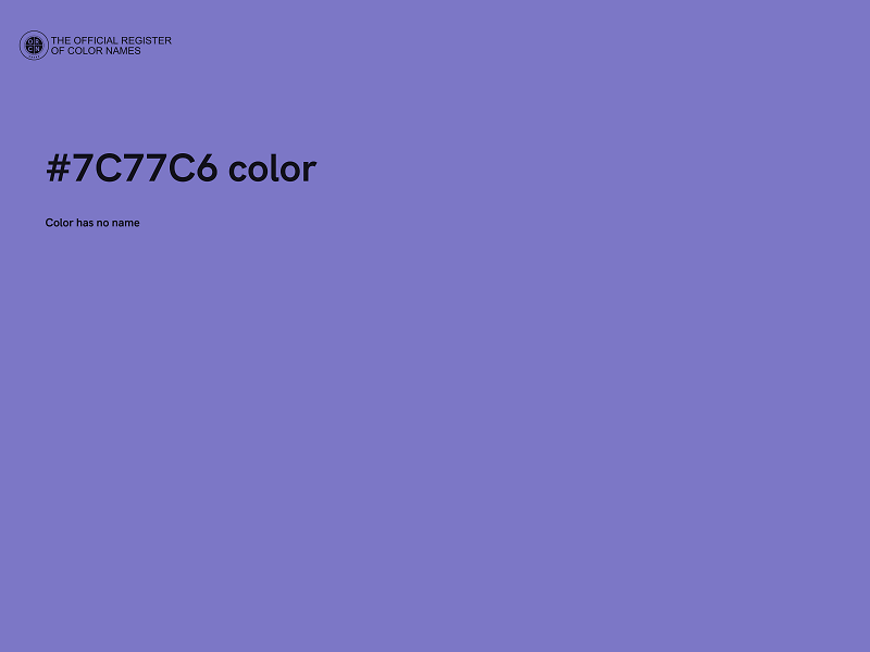 #7C77C6 color image