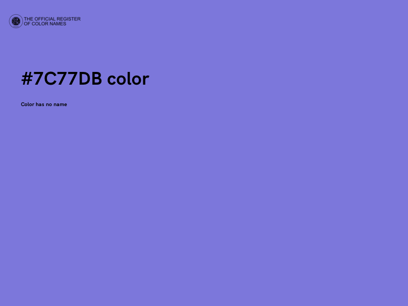 #7C77DB color image