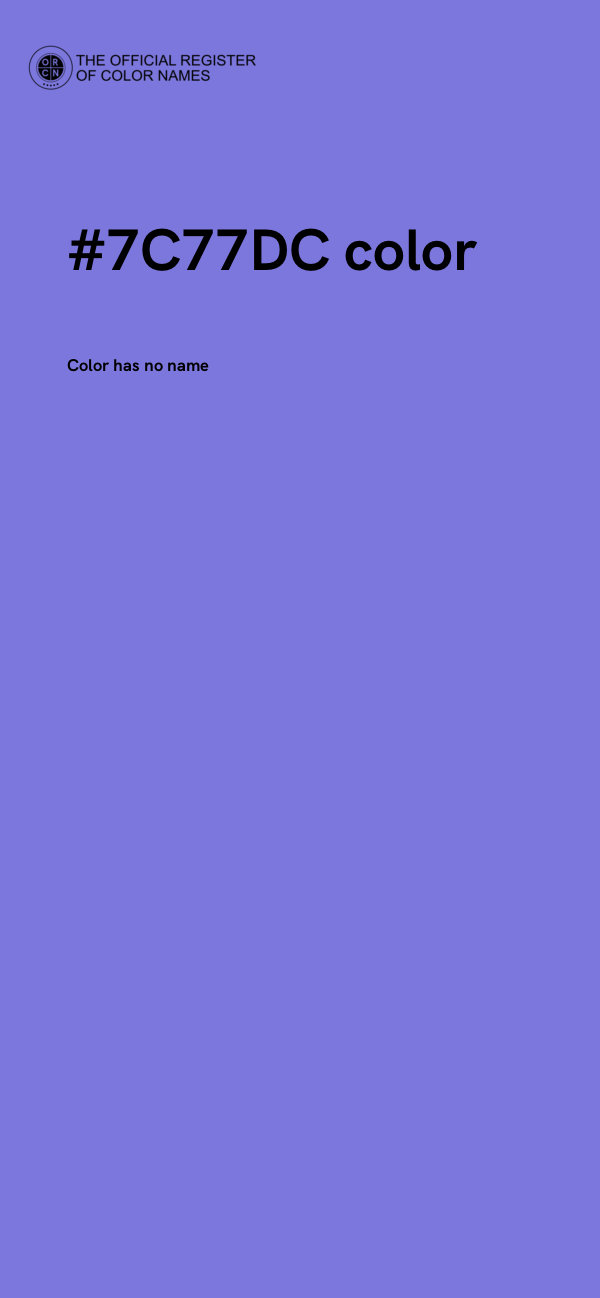 #7C77DC color image