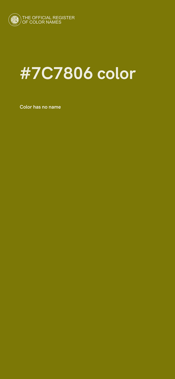 #7C7806 color image