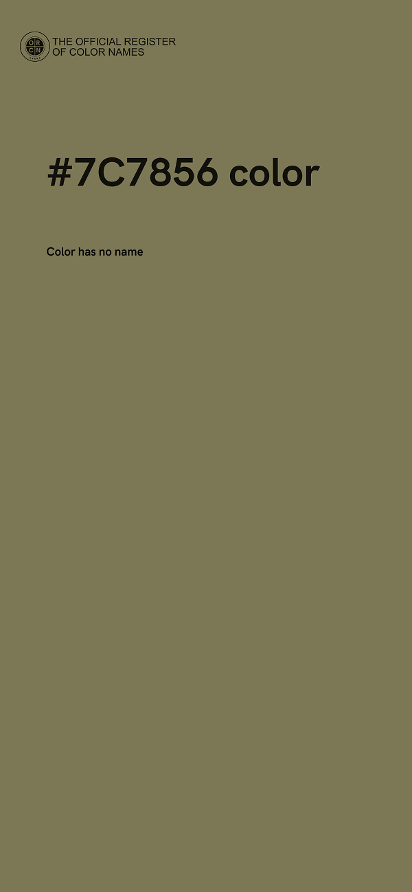 #7C7856 color image