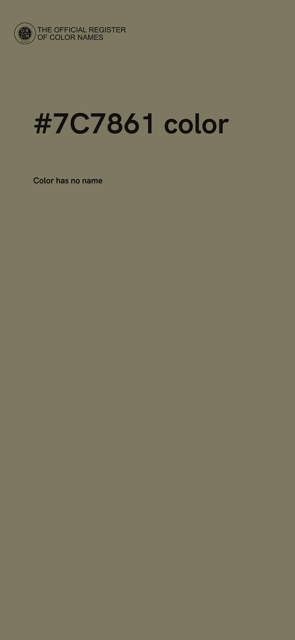 #7C7861 color image