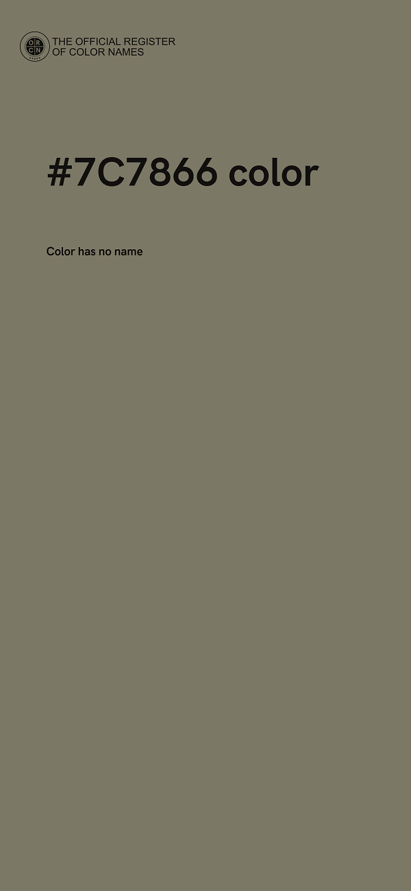 #7C7866 color image