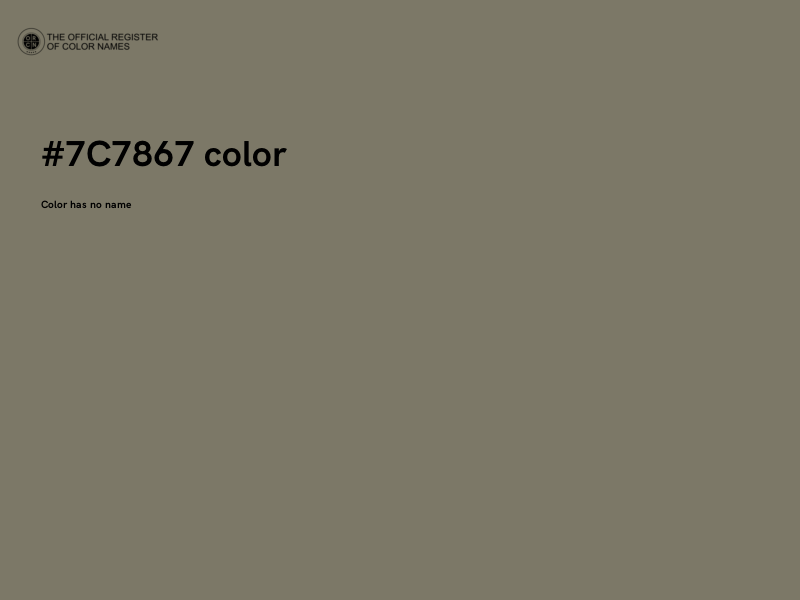 #7C7867 color image