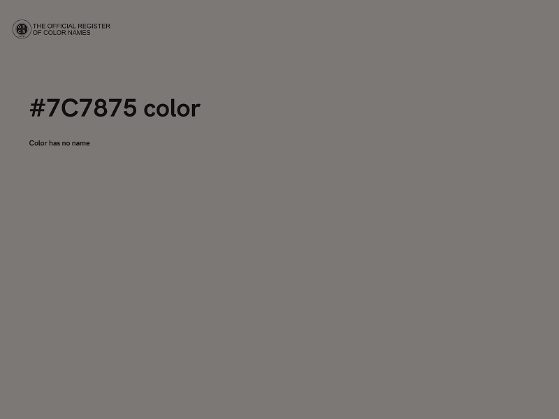 #7C7875 color image