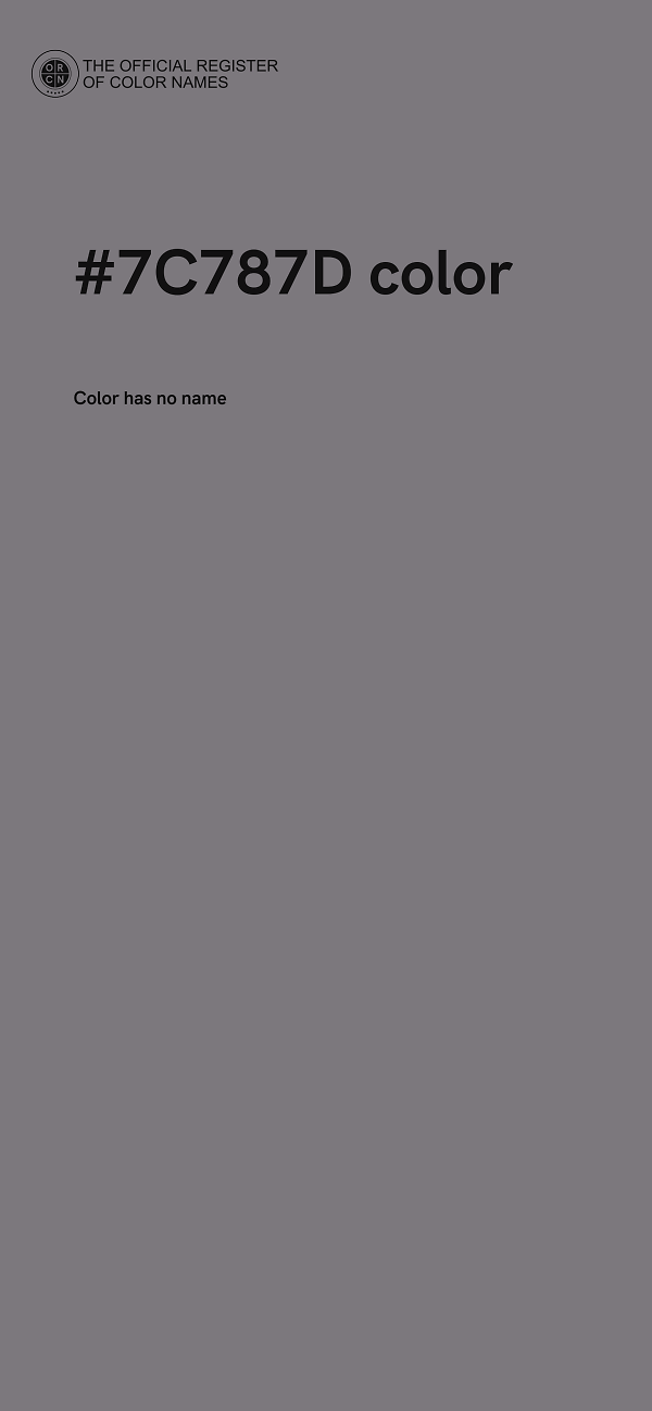 #7C787D color image