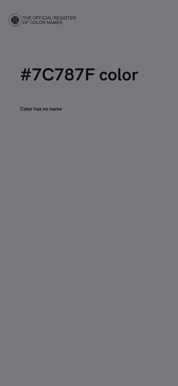 #7C787F color image