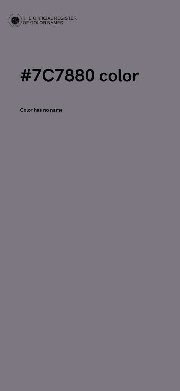 #7C7880 color image