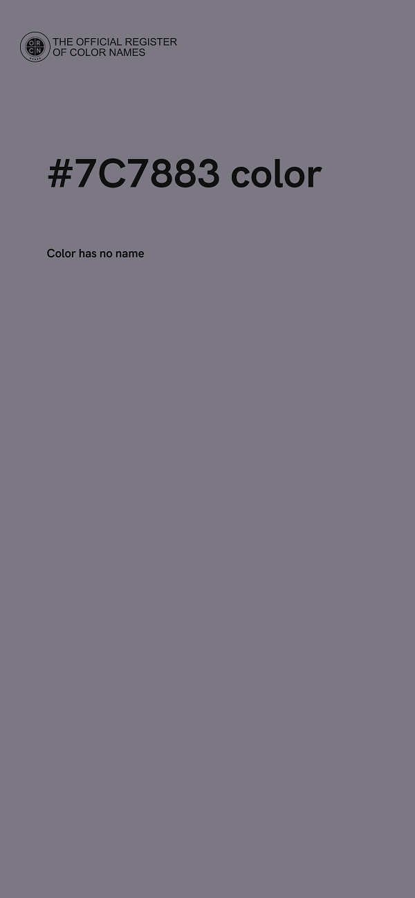 #7C7883 color image