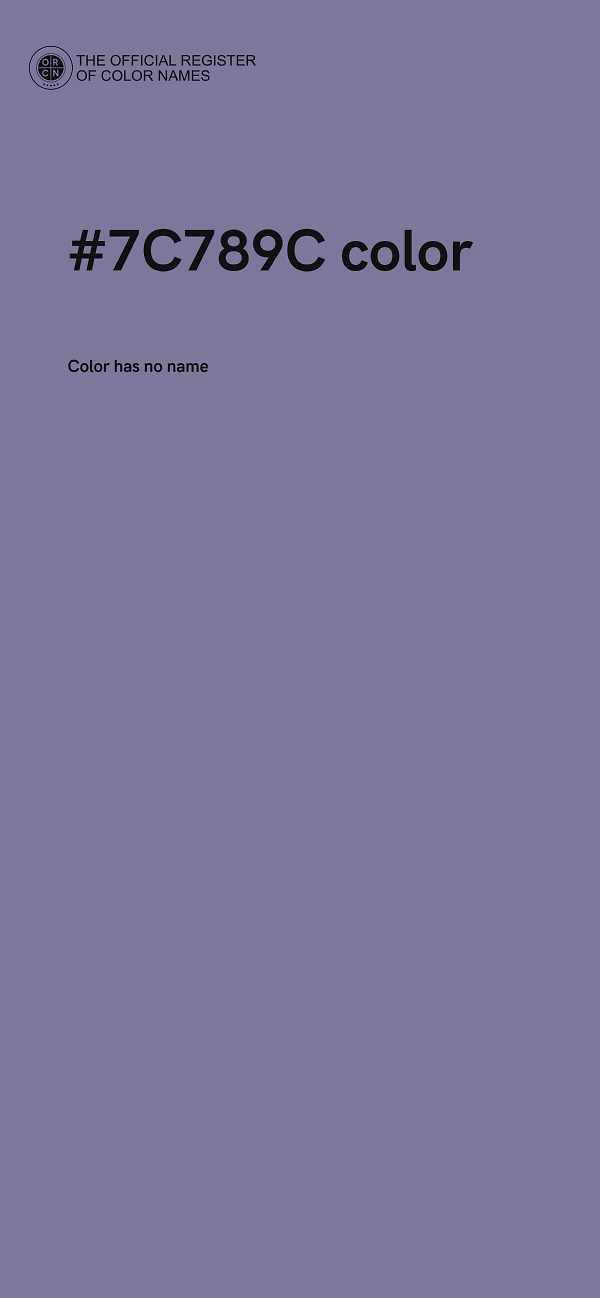 #7C789C color image