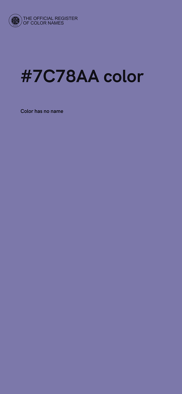 #7C78AA color image