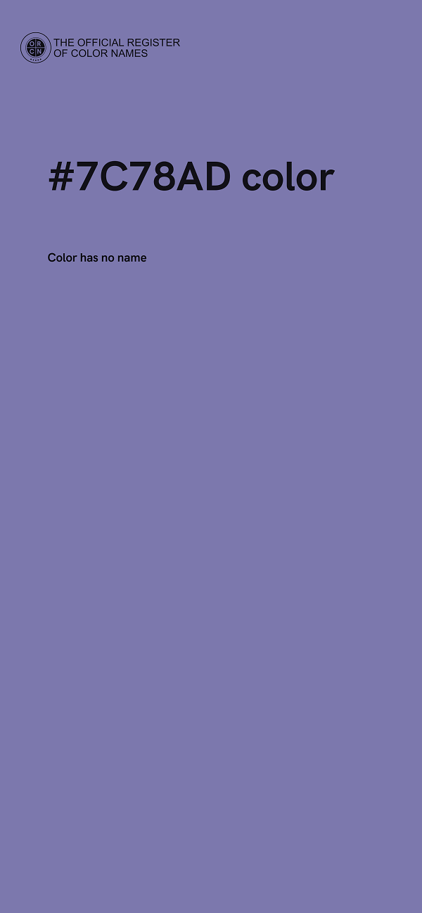 #7C78AD color image