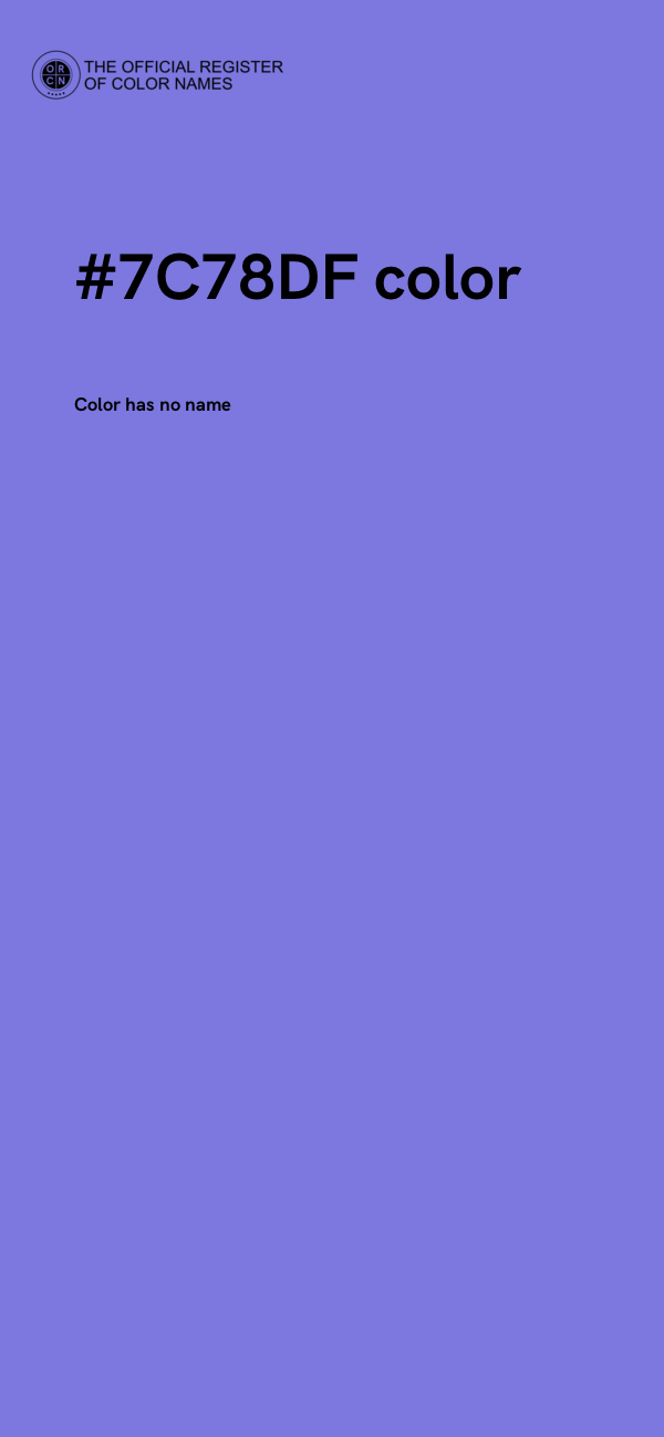#7C78DF color image